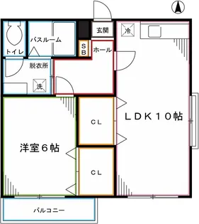 リプレースメント広尾【1階】の間取り