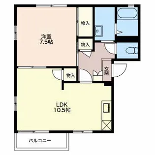 パティオ緑町【1階】の間取り