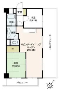 光シャンブル滝野川【5階】の間取り