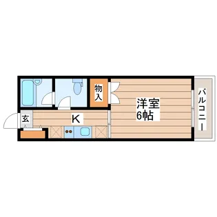 サンパレスシカマ【3階】の間取り