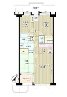 グランフォート目黒【1階】の間取り