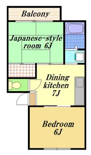 汀ハイツ【1階】の間取り