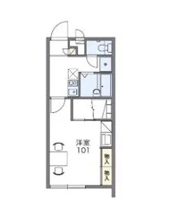 宇地泊【2階】の間取り