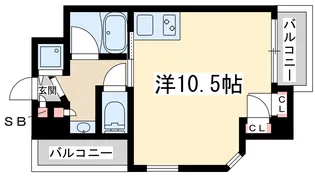 ビートルズ・フォレスト【3階】の間取り