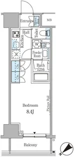 ルビア赤坂【3階】の間取り