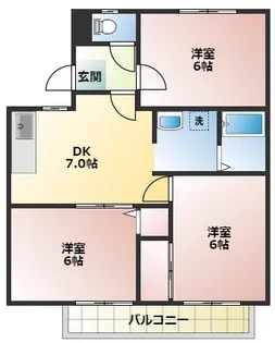 カーサヴェルデB【2階】の間取り