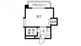 ウエストカニヤビル【4階】の間取り