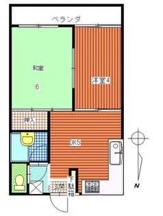 エスポワール今井【5階】の間取り