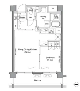 プレジリア代々木大山町【3階】の間取り