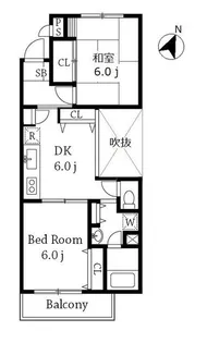 ヴィラ西小山【4階】の間取り