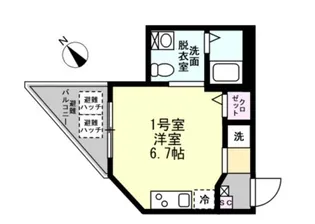 ベイルーム横須賀中央II【3階】の間取り