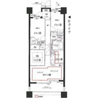 レジディア泉【2階】の間取り
