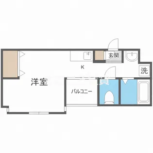 フレアコート北浜【6階】の間取り