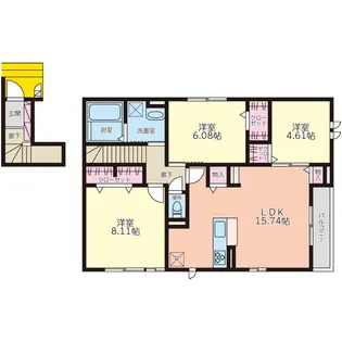 モアリ西恋ヶ窪【2階】の間取り