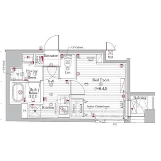 プレール・ドゥーク新丸子【2階】の間取り