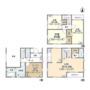 東京都足立区入谷3【一戸建】の間取り