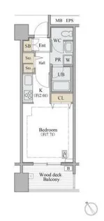 シャレール広尾 1号棟【2階】の間取り