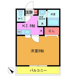 アールスコート【2階】の間取り