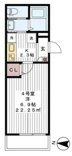 東京都葛飾区新小岩4【アパート】の間取り