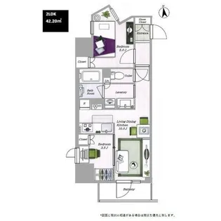 東京都台東区東上野6【マンション】の間取り