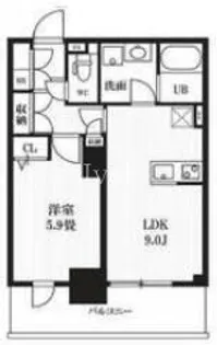東京都千代田区神田西福田町【マンション】の間取り