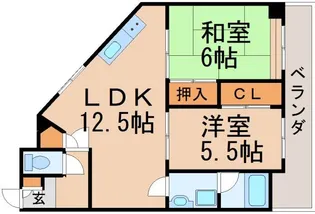 広島県広島市中区国泰寺町1【マンション】の間取り