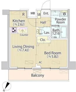 SASAZUKA TODAY【2階】の間取り