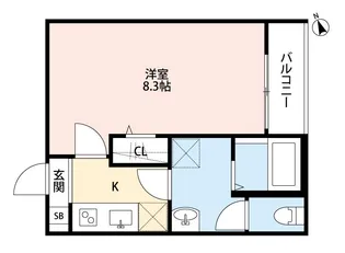 メゾン・ド 千葉(メゾン・ド チバ)【3階】の間取り