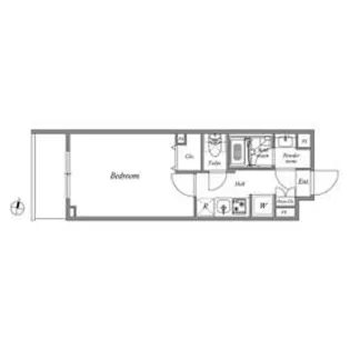 クオリタス杉並方南町【2階】の間取り
