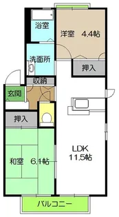 レジェンドA棟【2階】の間取り