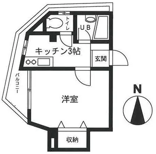 ラフィーネ学芸大学【1階】の間取り