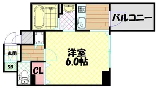 プレサンス難波南アーバニッシュ【4階】の間取り