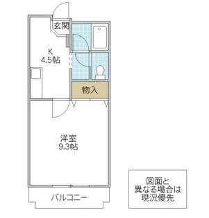 トワメゾン水戸 C棟【3階】の間取り