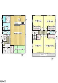 鹿児島県鹿児島市田上3【一戸建】の間取り