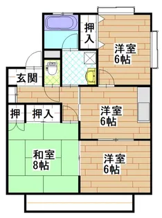 コーポ・エミネンタルB棟【2階】の間取り