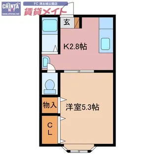 正風荘【2階】の間取り