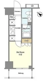 リビオメゾン勝どき【11階】の間取り