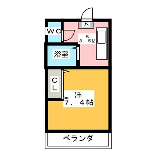 ウイステリア新瑞【5階】の間取り