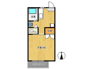 フォーブルふかい【1階】の間取り