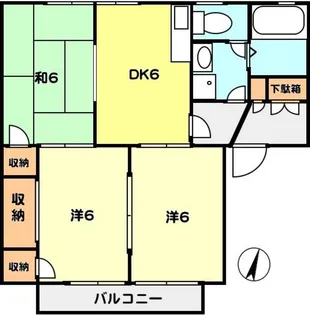 T-net ハックベリー【1階】の間取り