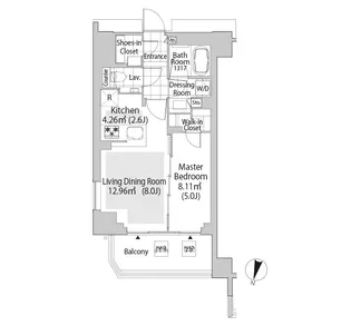 パークフラッツ渋谷神山町【7階】の間取り