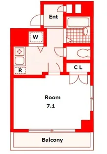 ビューネス横浜【7階】の間取り