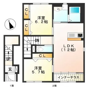 ブロッサム【2階】の間取り
