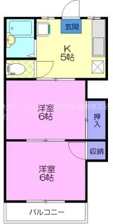 コーポ和気【2階】の間取り