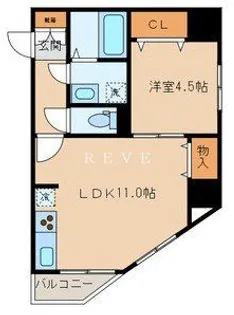 ARTERE東日本橋【8階】の間取り
