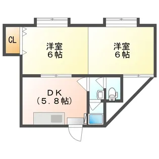 ナチュール野里【2階】の間取り