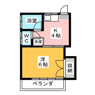 コーポ阿川【2階】の間取り