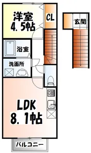 Larimar【2階】の間取り
