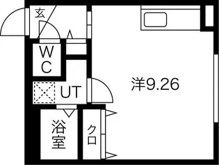 プラチナレジデンス円山公園【3階】の間取り