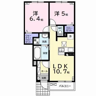 COCOTI BASE【1階】の間取り